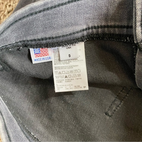 American Apparel Easy Jean, High Waisted, Gray, Small - Picture 5 of 7